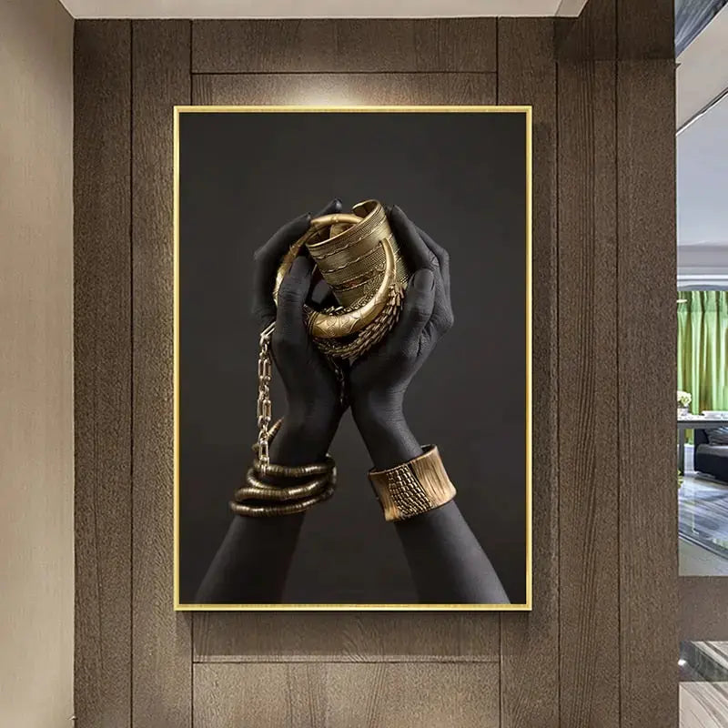 Goldene Dame Leinwandkunst