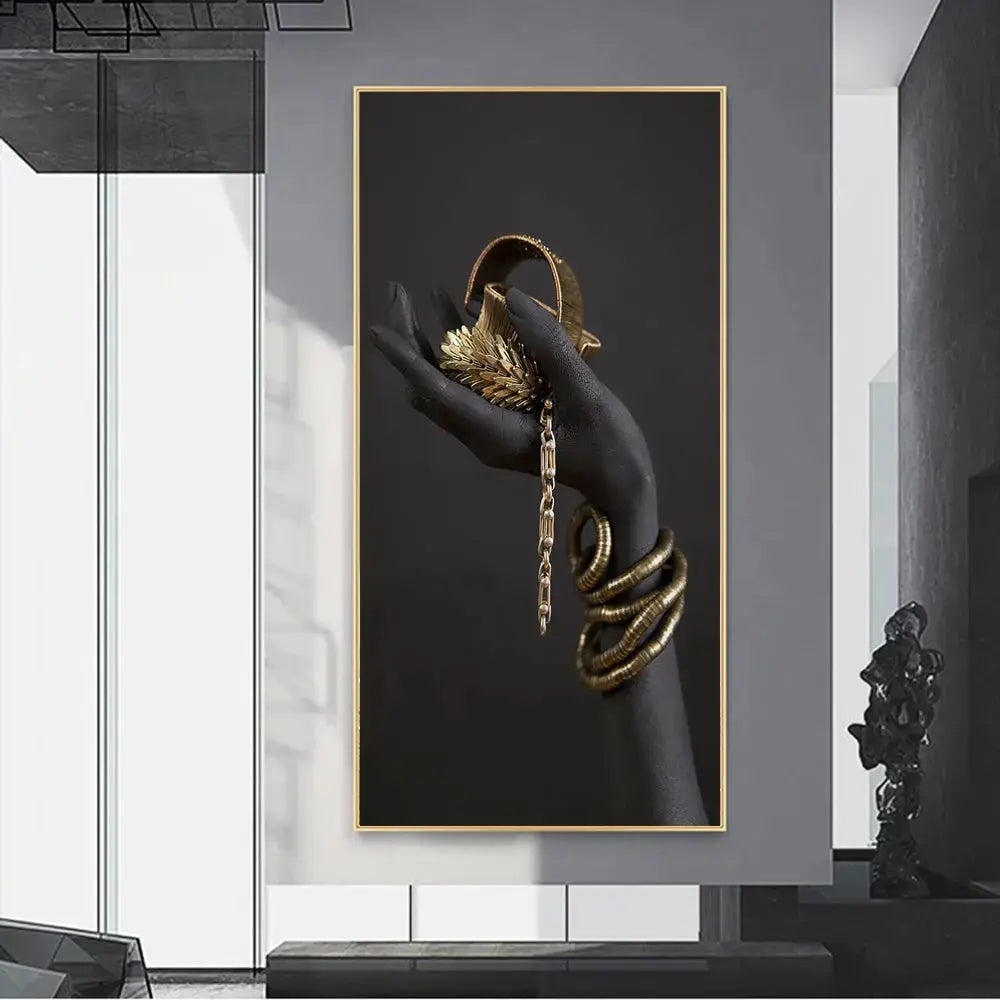 Goldene Dame Leinwandkunst