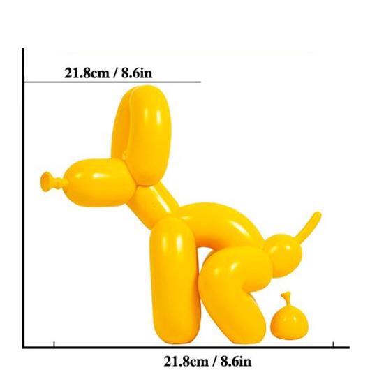 Ballonhund, der Statue macht