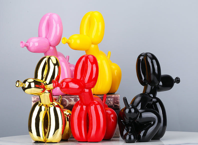 Ballonhund, der Statue macht