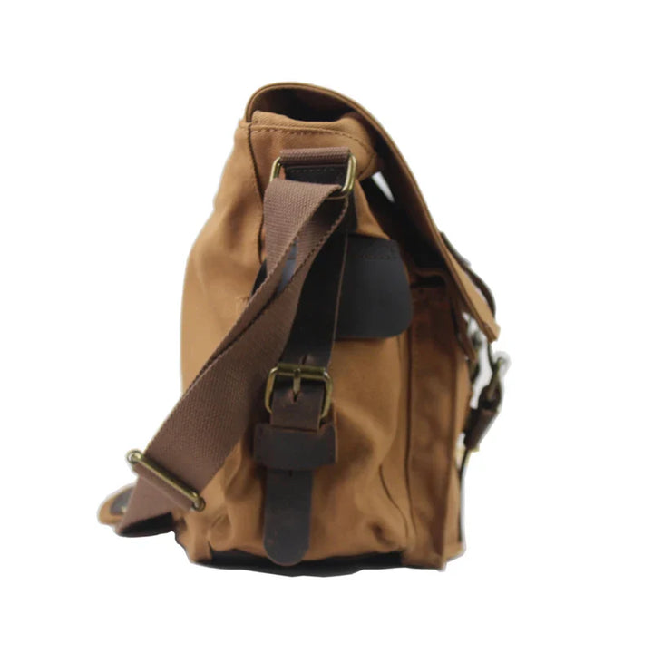 Vintage Herren Messenger Bag Baumwoll-Canvas