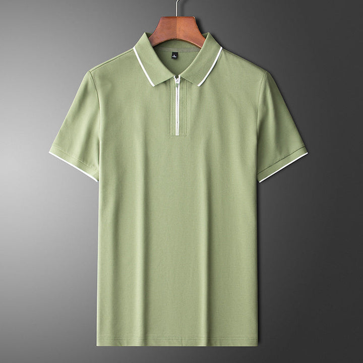 Polo en coton et soie de Laurent