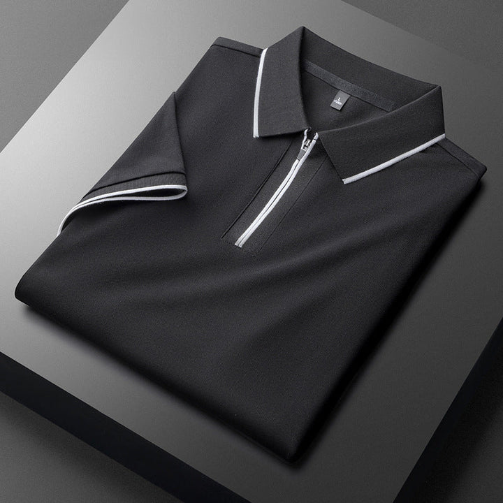 Polo en coton et soie de Laurent