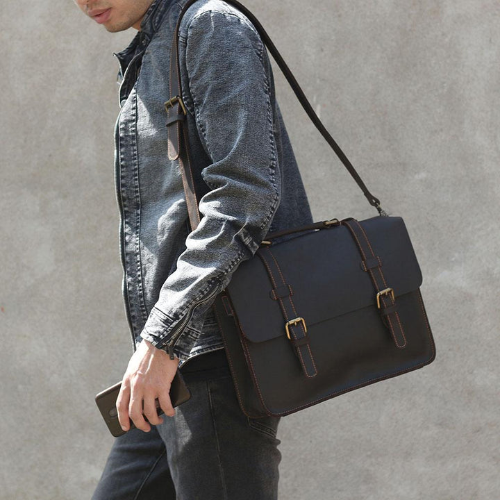 Leder-Kurier Tasche
