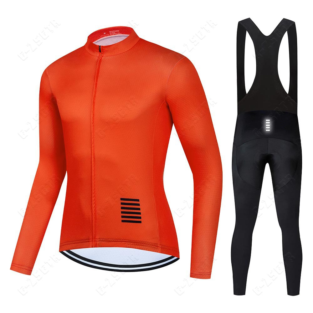 Ensemble de vêtements de cyclisme professionnels à manches longues