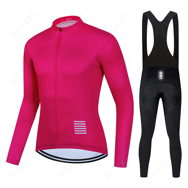 Ensemble de vêtements de cyclisme professionnels à manches longues
