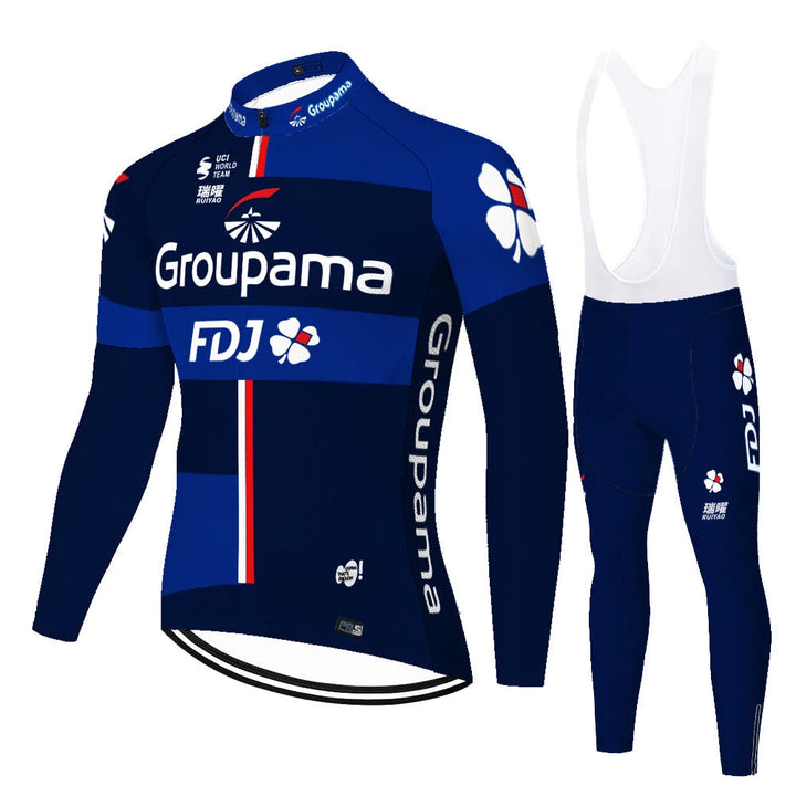 FDJ - Maillot cycliste professionnel à manches longues