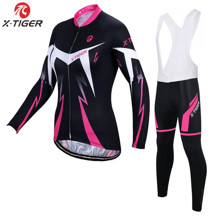 X-Tiger - Maillot de cyclisme à manches longues pour femme