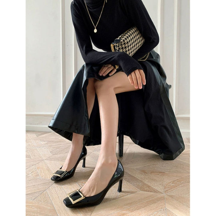 Narella™ | Elegante Mid-Heel Sandalen mit quadratischer Zehenpartie