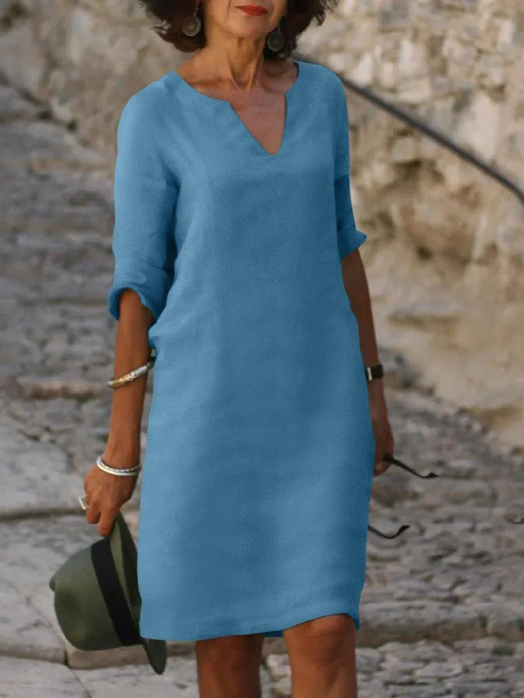 Selena | Elegantes Kleid mit V-Ausschnitt