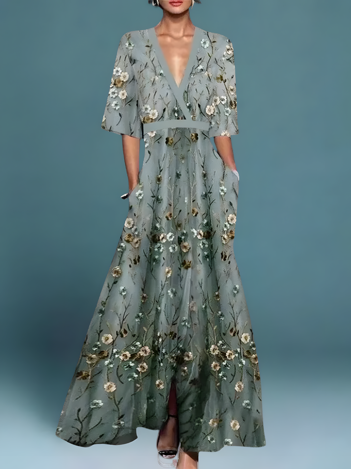 Laure | Robe fleurie élégante