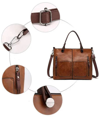 Thalia - Stylische Lederhandtasche
