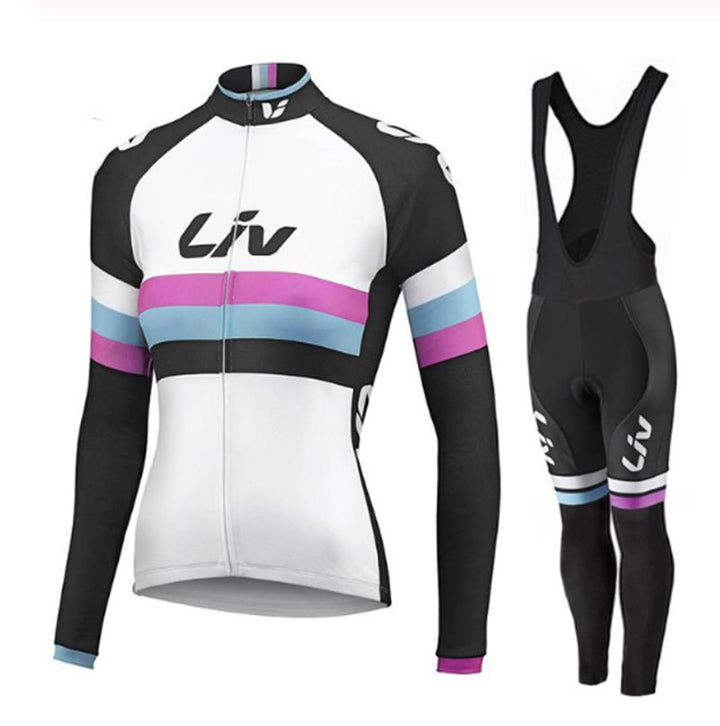 LIV V2 - ENSEMBLE VÉLO D'HIVER FEMME PRO AVEC BIB