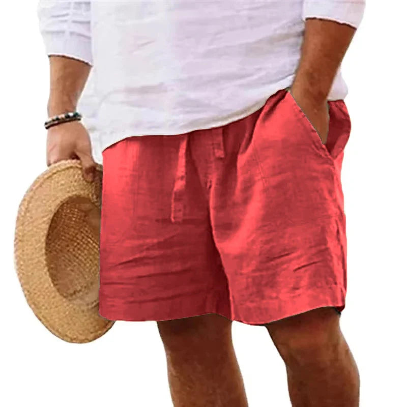 Leichte Sommershorts für Herren aus Leinen,