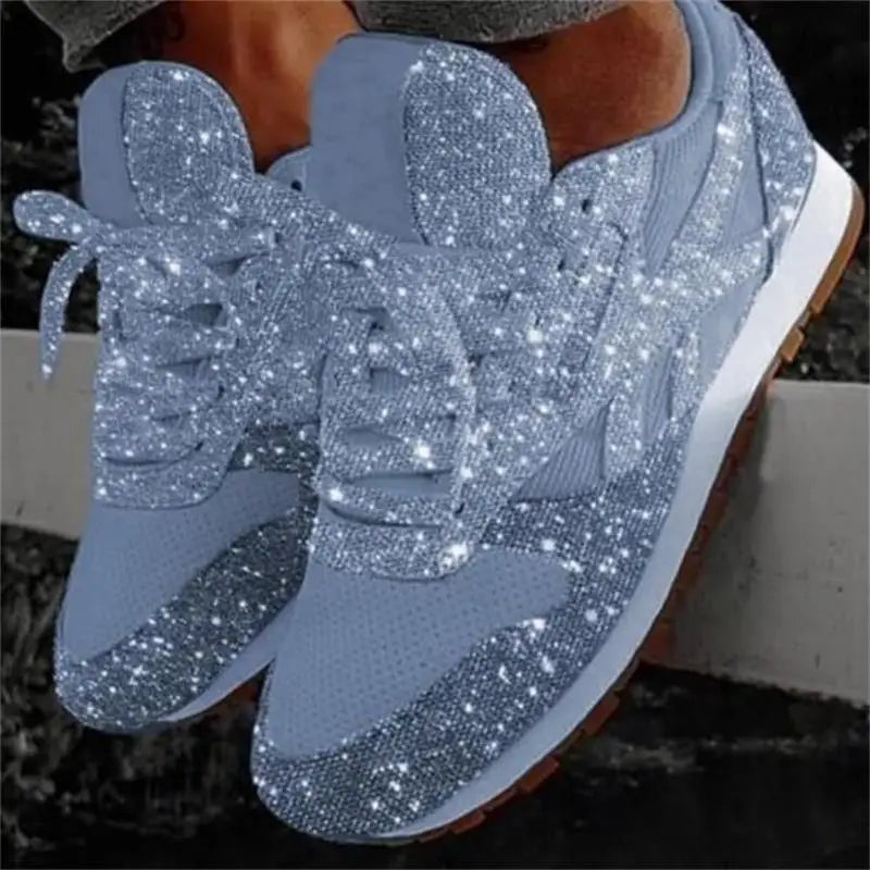 Damen Schuhe Sneakers Glitzer