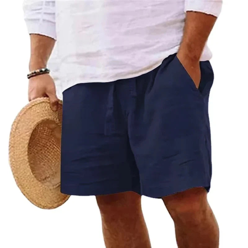 Leichte Sommershorts für Herren aus Leinen,