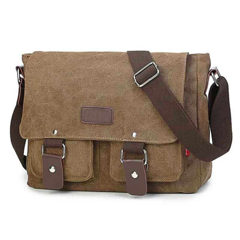 Vintage Canvas Herren Umhängetasche