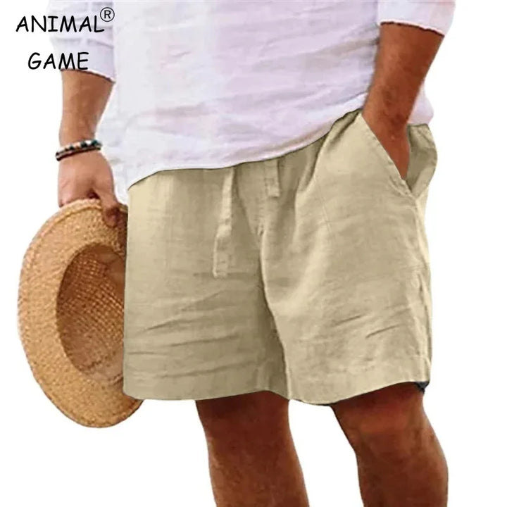Leichte Sommershorts für Herren aus Leinen,