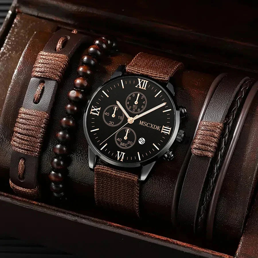 Bracelet Watch Set For Men