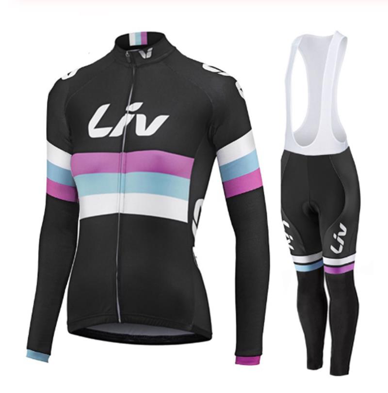 LIV V2 - ENSEMBLE VÉLO D'HIVER FEMME PRO AVEC BIB