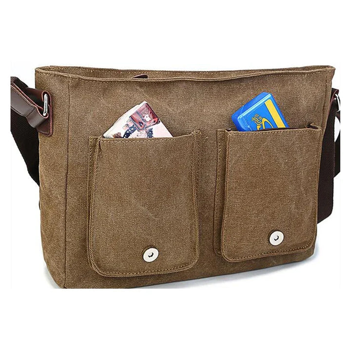 Vintage Canvas Herren Umhängetasche