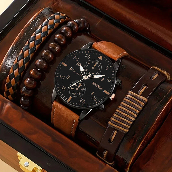 Bracelet Watch Set For Men