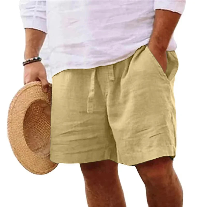 Leichte Sommershorts für Herren aus Leinen,