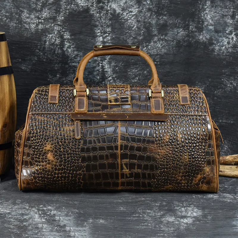 Vintage Rindsleder Reisetasche