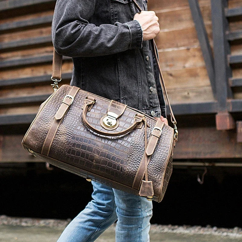 Vintage Rindsleder Reisetasche