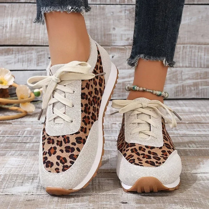 Herbst Leopard Druck Mode Sneaker