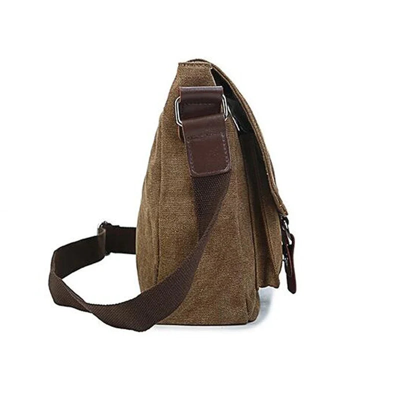 Vintage Canvas Herren Umhängetasche