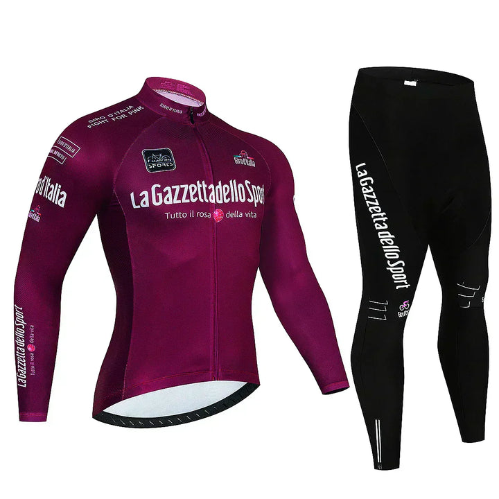 Giro d'Italia - Maillot cycliste manches longues professionnel