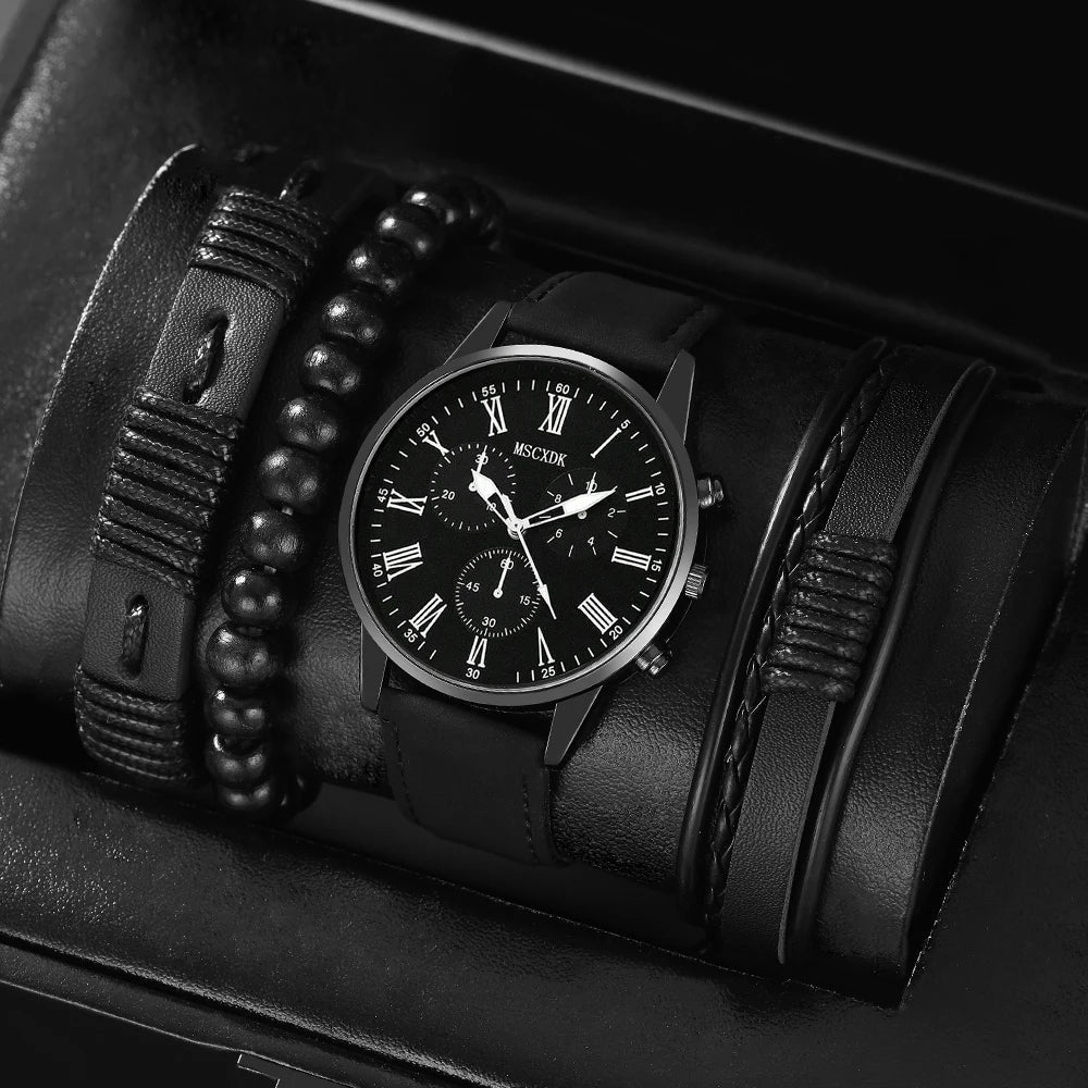 Bracelet Watch Set For Men