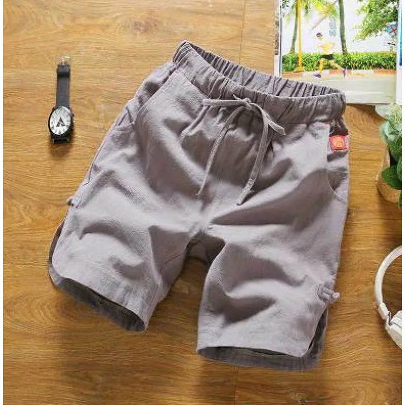 Leichte Sommer-Herren-Shorts aus Leinen