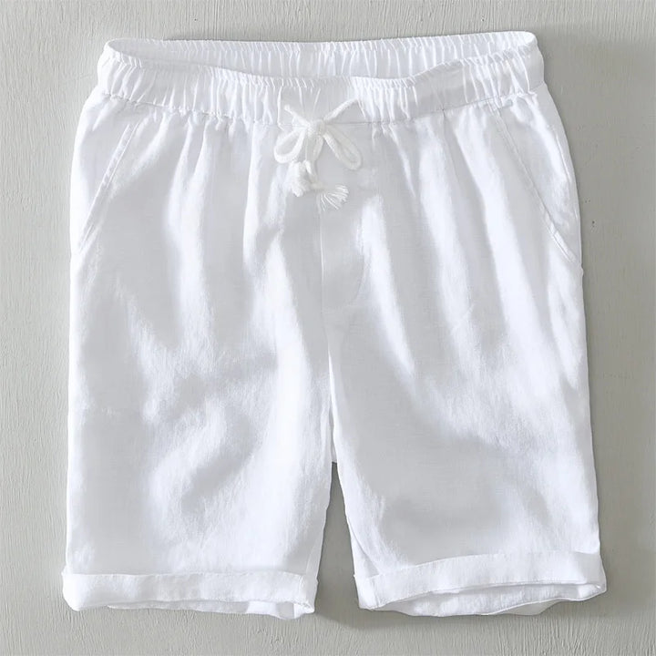 Neue Einfache Sommer Shorts 100% Leinen