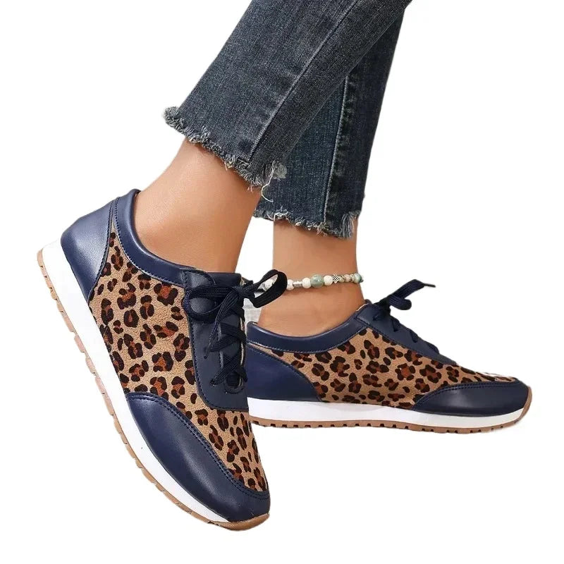 Herbst Leopard Druck Mode Sneaker