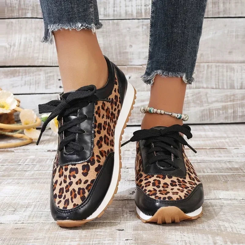 Herbst Leopard Druck Mode Sneaker