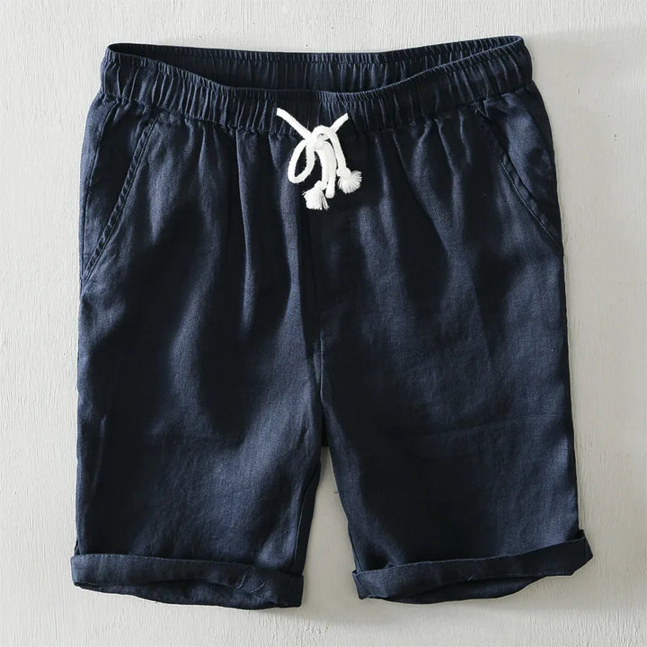 Neue Einfache Sommer Shorts 100% Leinen
