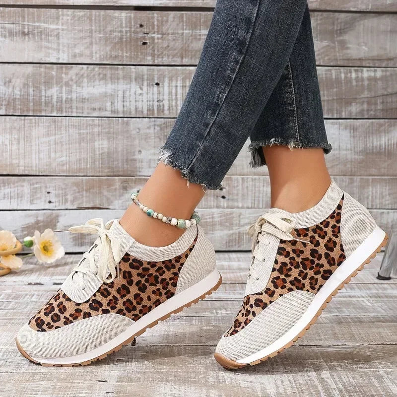 Herbst Leopard Druck Mode Sneaker