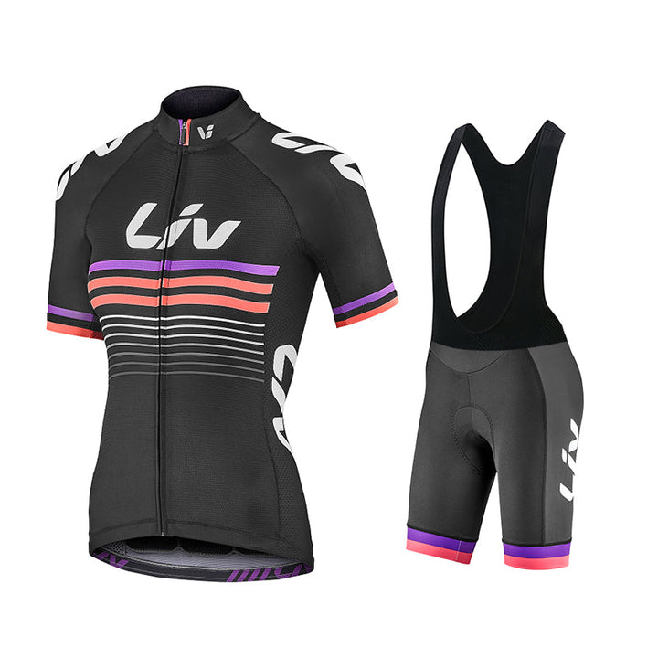 Liv - ENSEMBLE DE CYCLISME PRO FEMME AVEC CUISSARD À BRETELLES