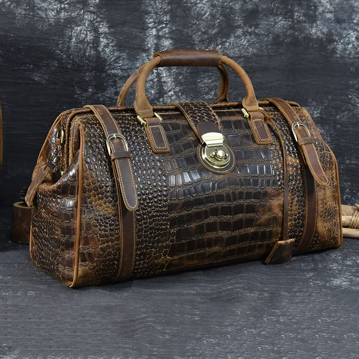 Vintage Rindsleder Reisetasche