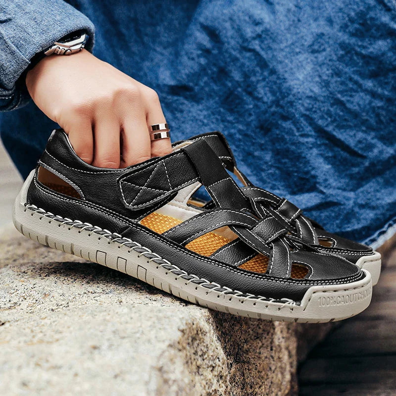 Hollow Caspian Leder Sandalen