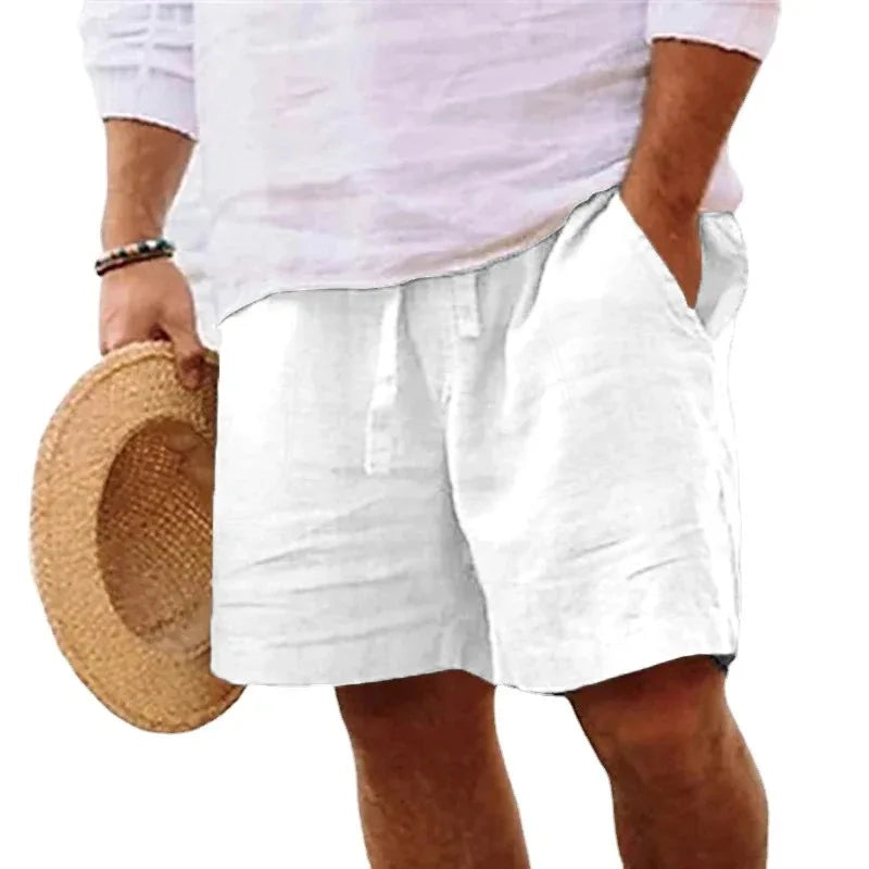 Leichte Sommershorts für Herren aus Leinen,