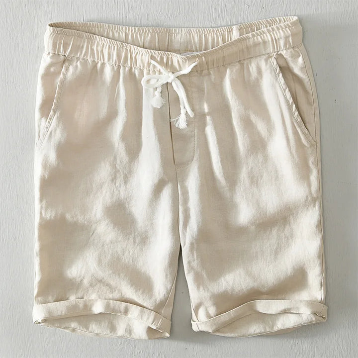 Neue Einfache Sommer Shorts 100% Leinen