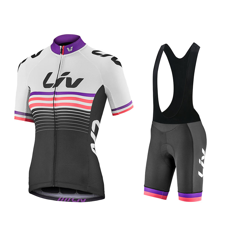 Liv - ENSEMBLE DE CYCLISME PRO FEMME AVEC CUISSARD À BRETELLES
