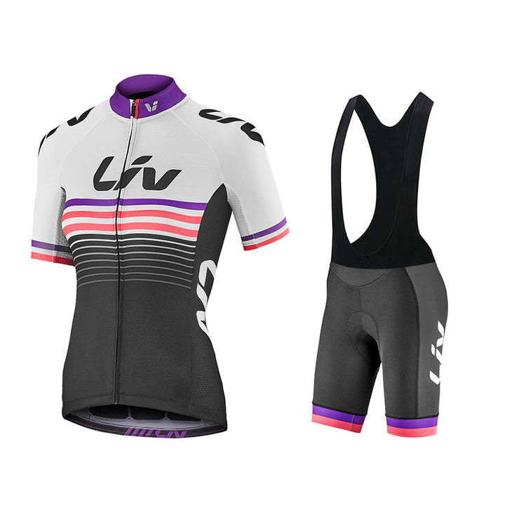 Liv - ENSEMBLE DE CYCLISME PRO FEMME AVEC CUISSARD À BRETELLES