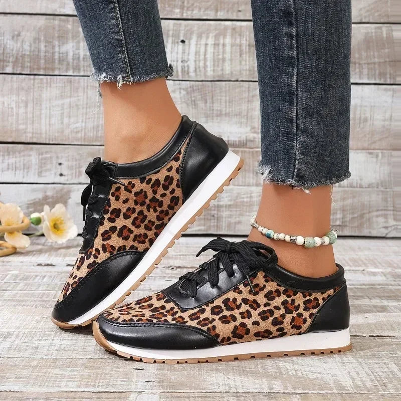 Herbst Leopard Druck Mode Sneaker