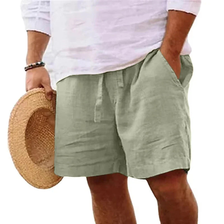Leichte Sommershorts für Herren aus Leinen,