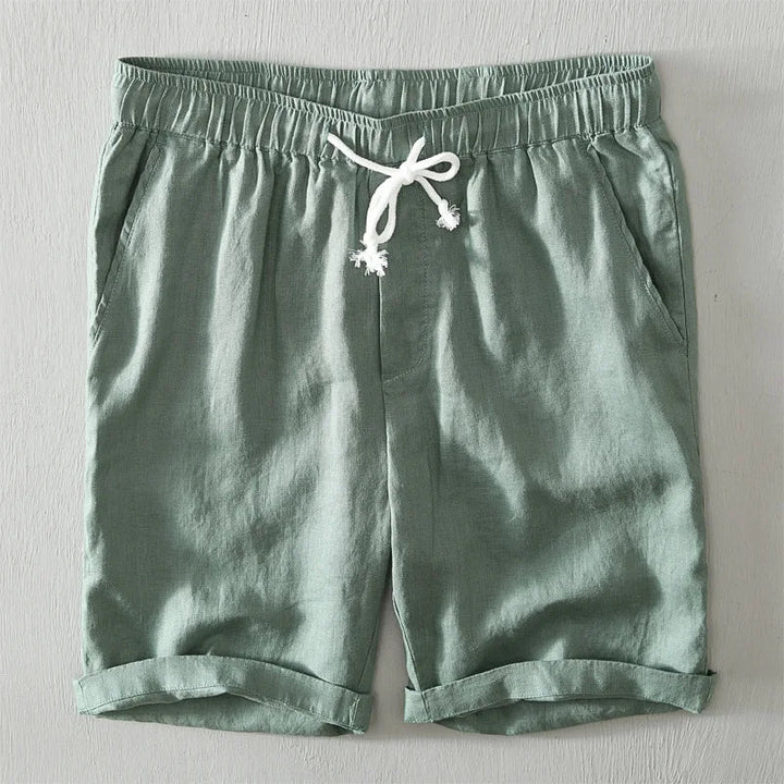 Neue Einfache Sommer Shorts 100% Leinen