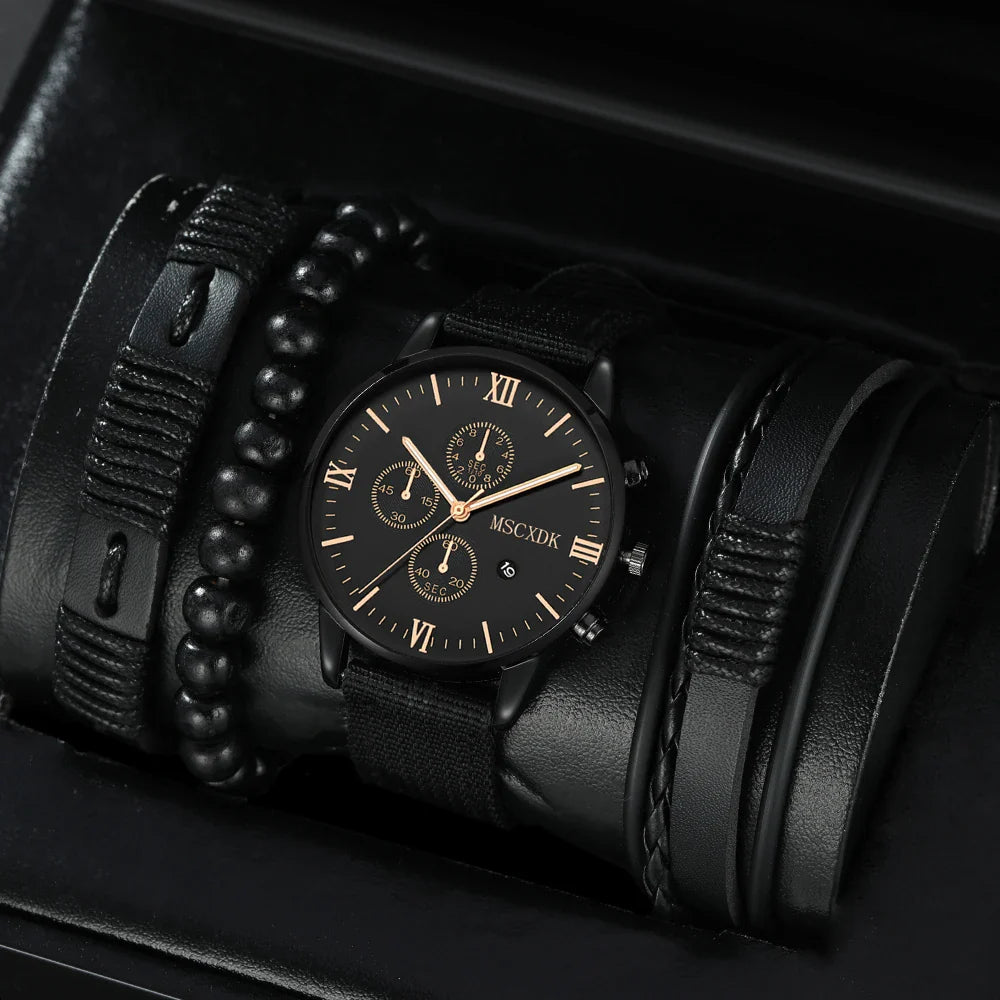 Bracelet Watch Set For Men